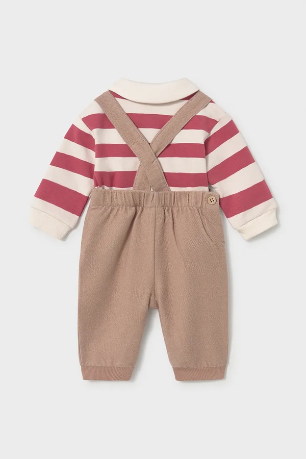 Комплект для младенцев хлопковый с эластаном Mayoral Newborn цвет бежевый