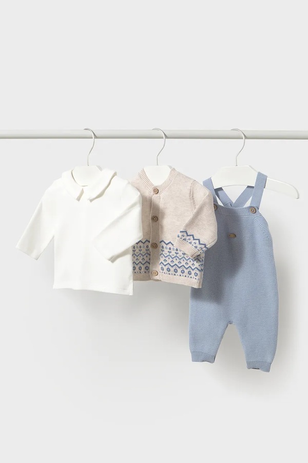 Комплект на кожен день для немовлят бавовняний Mayoral Newborn колір блакитний