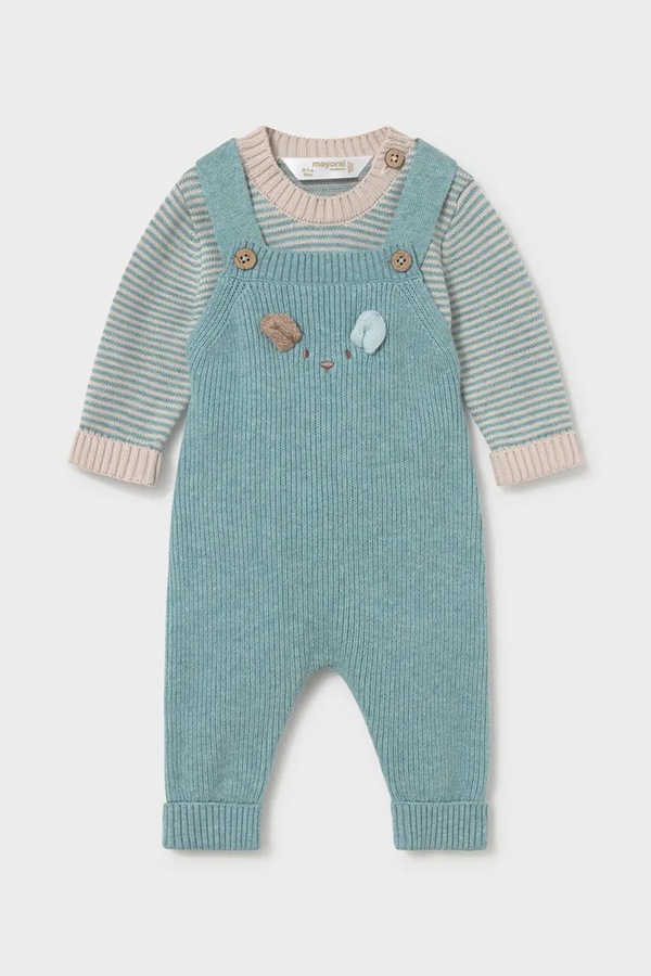 Комплект для младенцев хлопковый Mayoral Newborn цвет бирюзовый