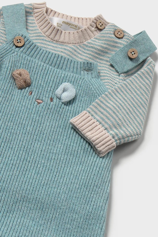 Комплект для немовлят бавовняний Mayoral Newborn колір бірюзовий фото 3