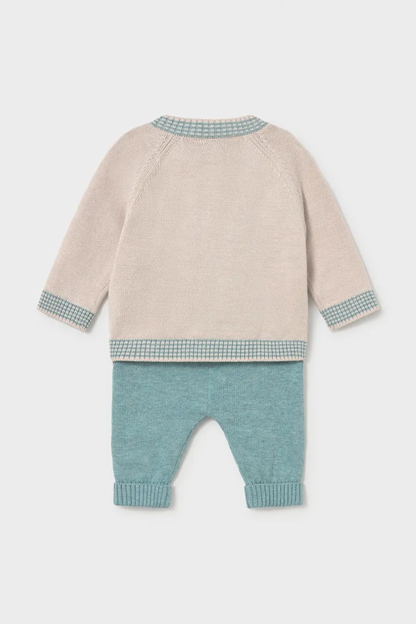 Комплект для немовлят бавовняний Mayoral Newborn колір бірюзовий
