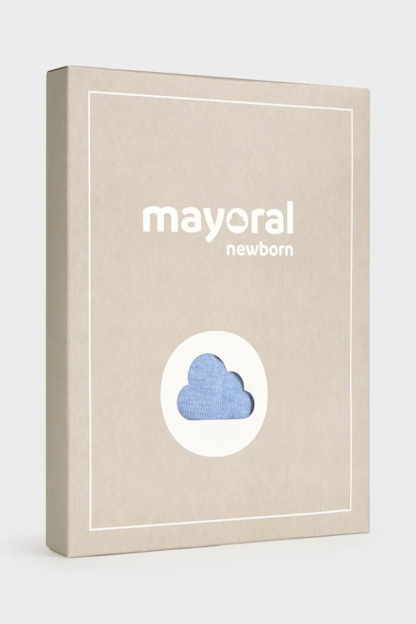 Комплект для немовлят бавовняний Mayoral Newborn колір блакитний фото 4