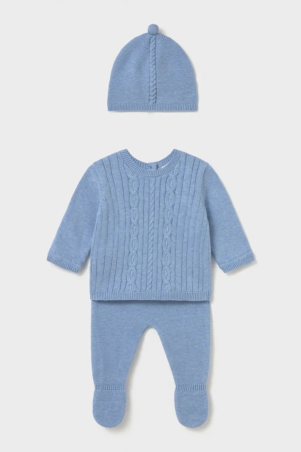 Комплект для немовлят бавовняний Mayoral Newborn колір блакитний