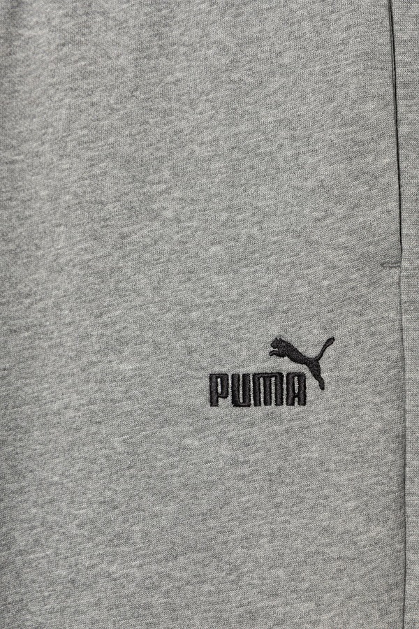 Спортивні штани дитячі бавовняні з еластаном Puma ESS No. 1 Logo Sweatpants колір сірий фото 3