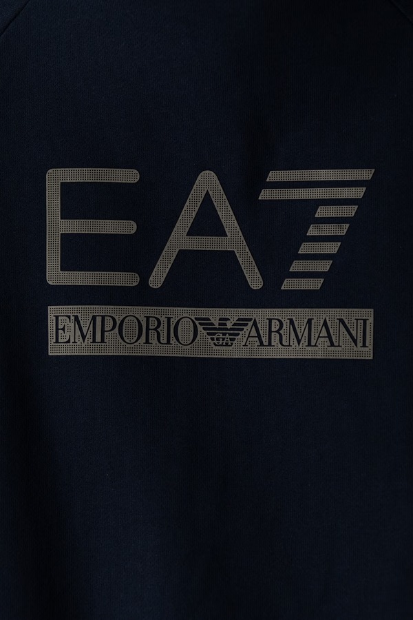 Спортивний костюм дитячий з бавовною EA7 Emporio Armani колір темно-синій фото 3