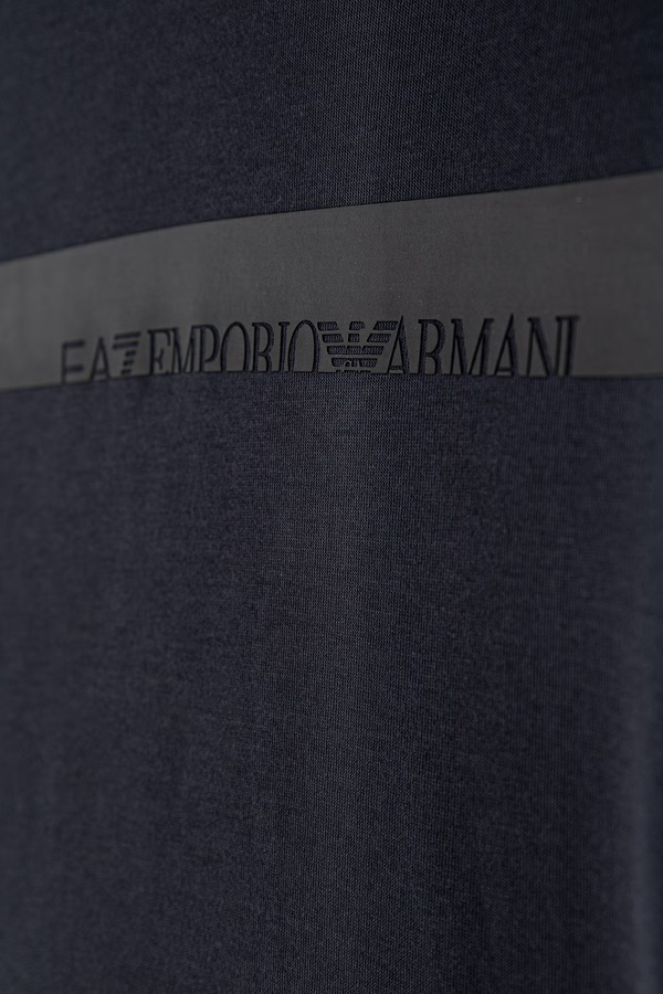 Трикотажний комплект дитячий з бавовною EA7 Emporio Armani колір темно-синій фото 3