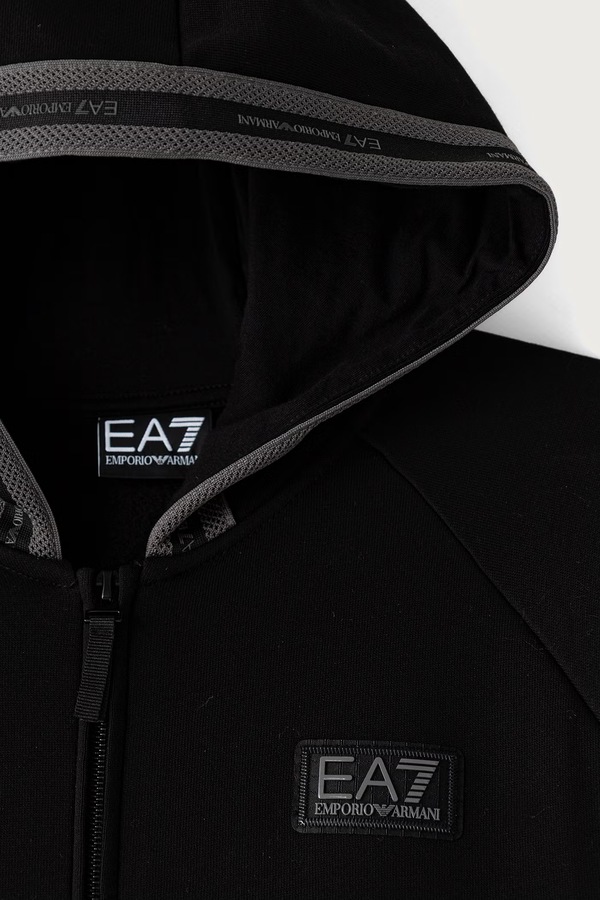 Трикотажний комплект дитячий з бавовною EA7 Emporio Armani колір чорний фото 4