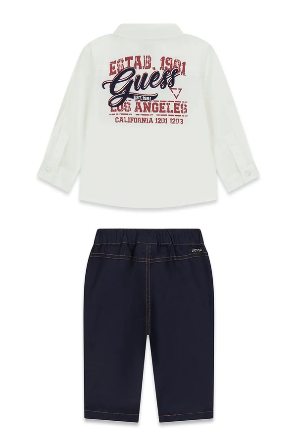 Комплект дитячий бавовняний Guess колір білий