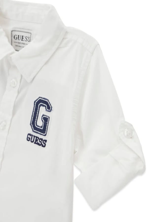 Комплект дитячий бавовняний Guess колір білий фото 2