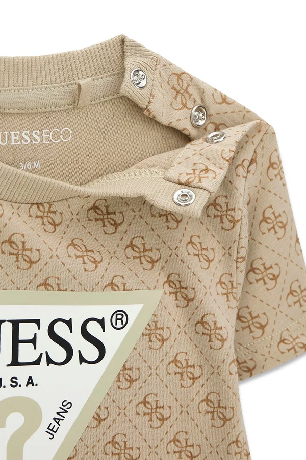 Комплект на каждый день детский хлопковый Guess цвет бежевый фото 2