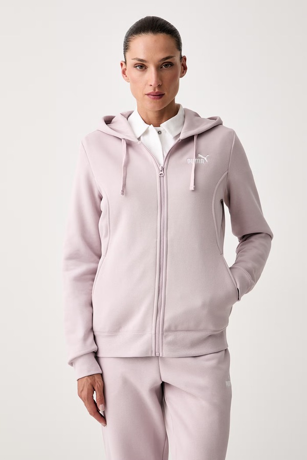 Трикотажний комплект жіночий з бавовною Puma колір рожевий фото 4