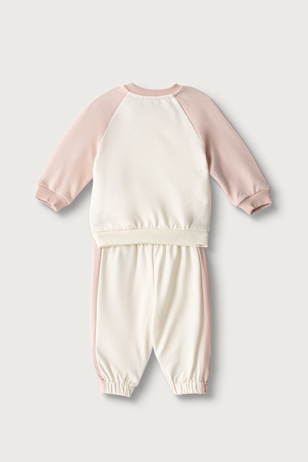 Комплект дитячий з бавовною United Colors of Benetton колір рожевий фото 2