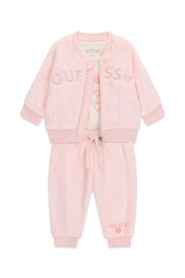 Трикотажный комплект для младенцев Guess цвет розовый фото 2