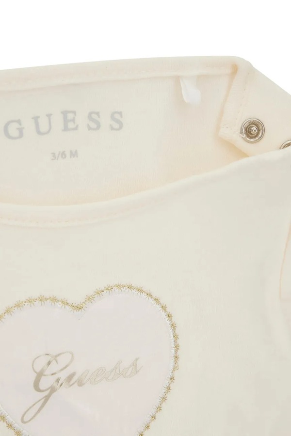 Комплект на кожен день для немовлят Guess колір бежевий фото 4