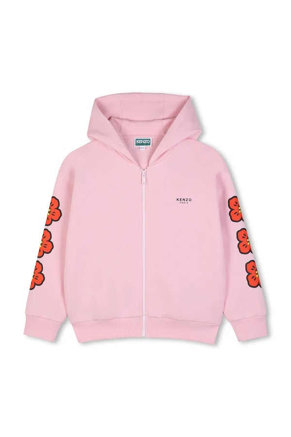 Трикотажний комплект дитячий бавовняний Kenzo Kids колір рожевий фото 3