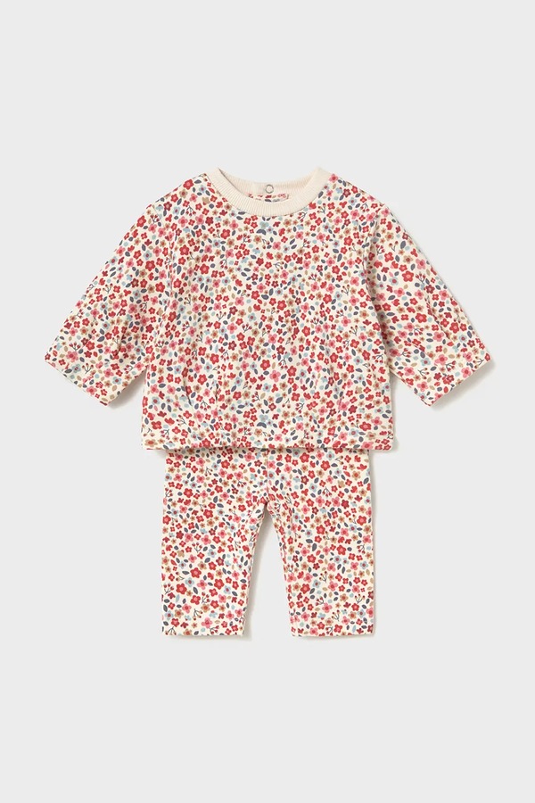 Комплект для младенцев хлопковый с эластаном Mayoral Newborn цвет красный