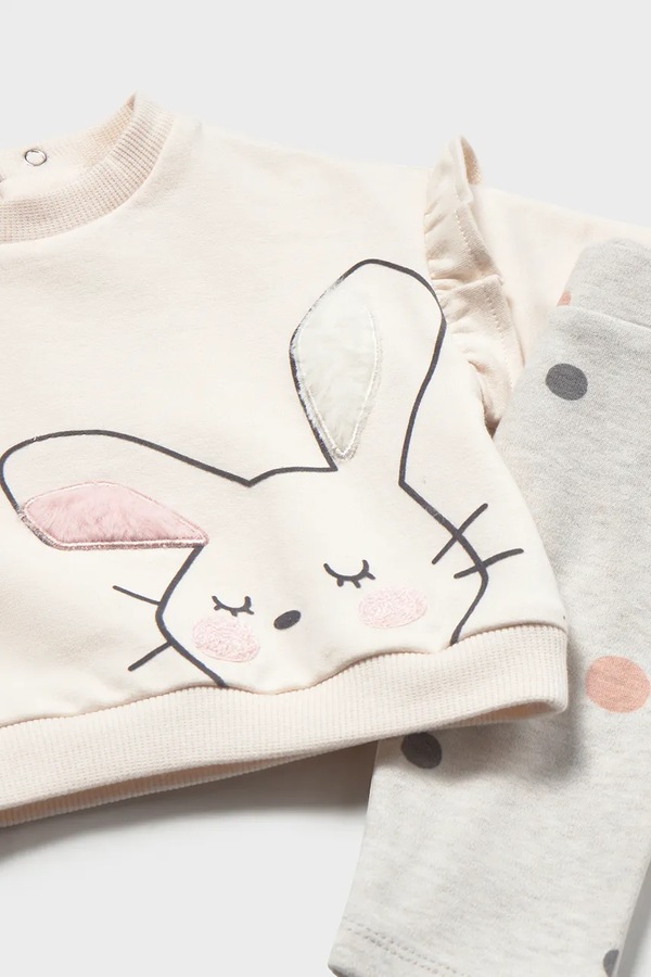 Комплект для немовлят з бавовною Mayoral Newborn колір бежевий фото 4