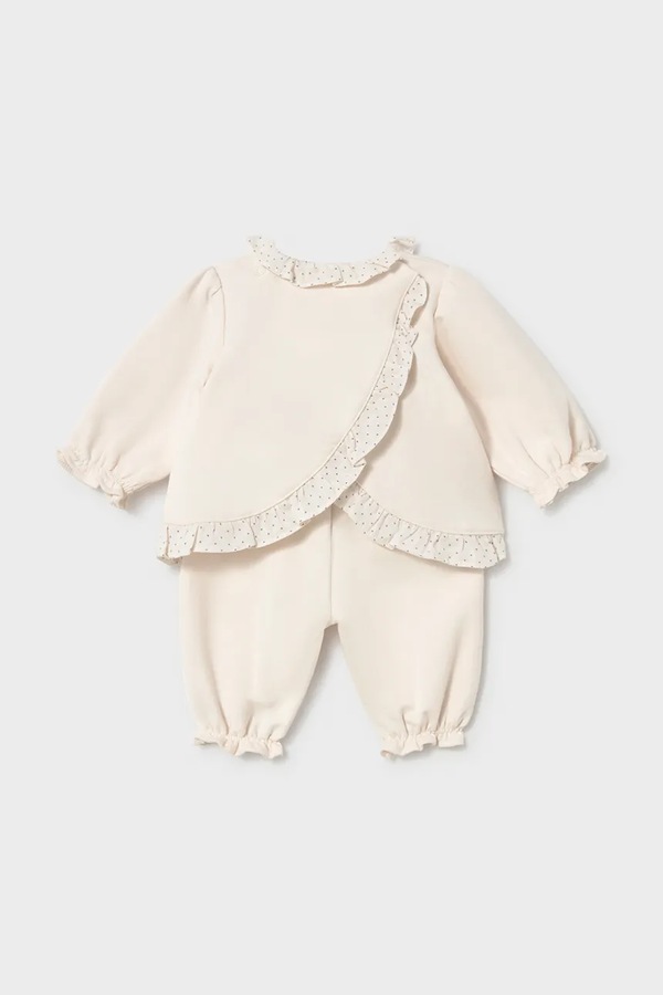 Комплект на каждый день для младенцев с хлопком Mayoral Newborn цвет бежевый