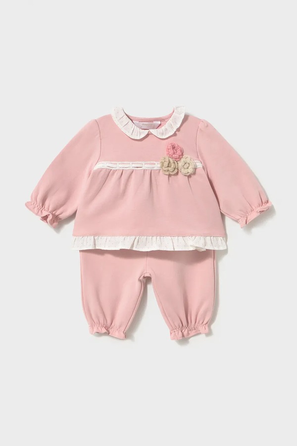 Комплект на кожен день для немовлят з бавовною Mayoral Newborn колір рожевий