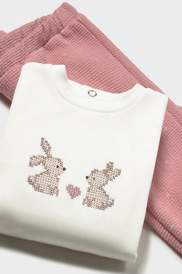 Комплект для немовлят з бавовною Mayoral Newborn колір рожевий фото 4