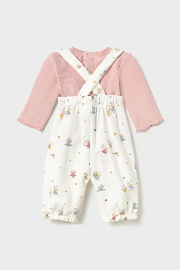 Комплект детский с хлопком Mayoral Newborn цвет розовый