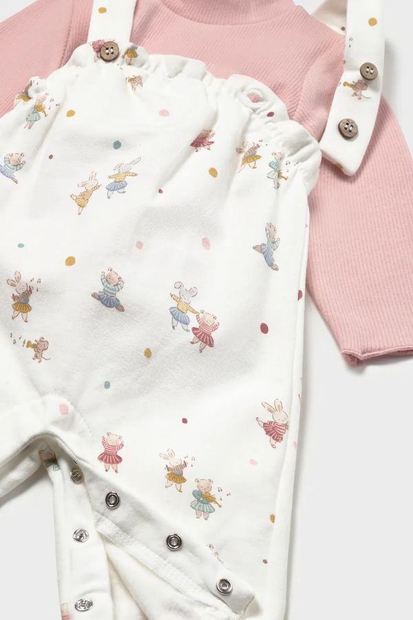 Комплект детский с хлопком Mayoral Newborn цвет розовый фото 2