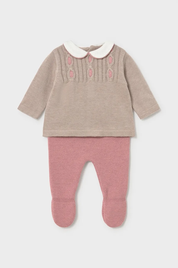 Комплект для немовлят з бавовною Mayoral Newborn колір рожевий