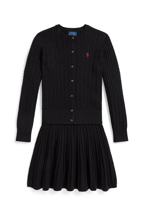 Комплект дитячий бавовняний Polo Ralph Lauren колір чорний фото 2