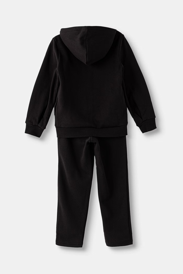 Спортивний костюм дитячий з бавовною Puma ESS SCRIPT Sweat Suit колір чорний