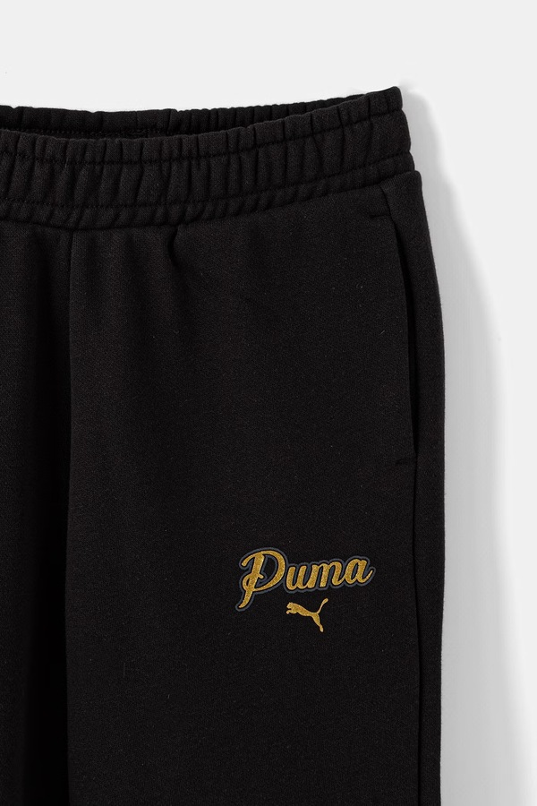 Спортивний костюм дитячий з бавовною Puma ESS SCRIPT Sweat Suit колір чорний фото 2
