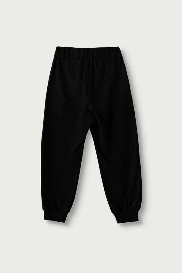 Спортивные брюки детские с хлопком EA7 Emporio Armani цвет черный