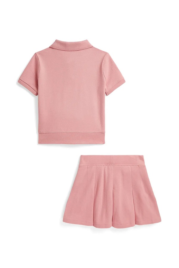 Комплект на каждый день детский хлопковый с эластаном Polo Ralph Lauren цвет розовый