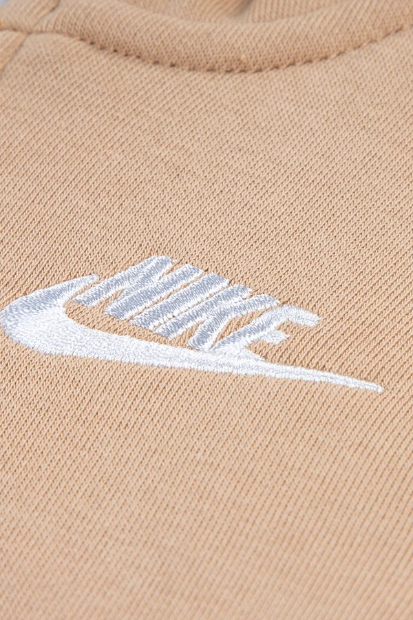 Трикотажний комплект дитячий з бавовною Nike колір бежевий фото 3