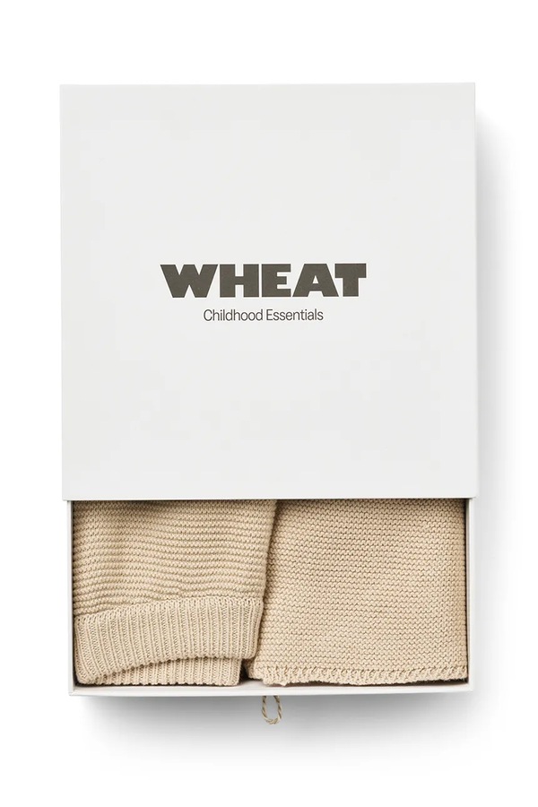 Комплект на кожен день для немовлят бавовняний Wheat колір бежевий фото 3