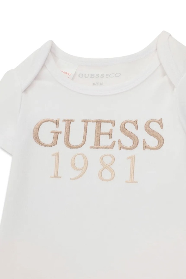 Комплект на кожен день для немовлят бавовняний Guess колір бежевий фото 4