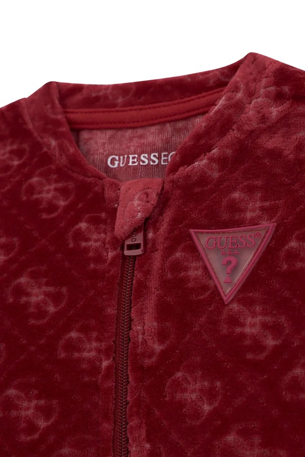 Трикотажний комплект для немовлят з бавовною Guess колір червоний фото 4