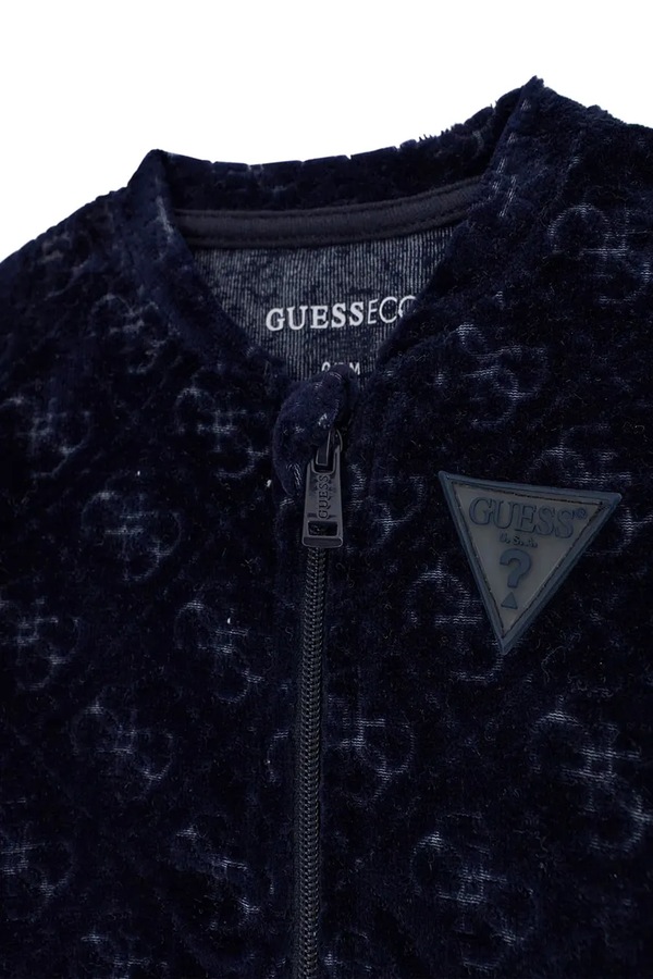 Трикотажний комплект для немовлят з бавовною Guess колір темно-синій фото 4