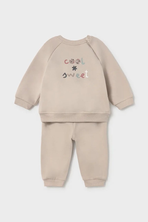 Трикотажный комплект для младенцев хлопковый Mayoral Newborn цвет бежевый