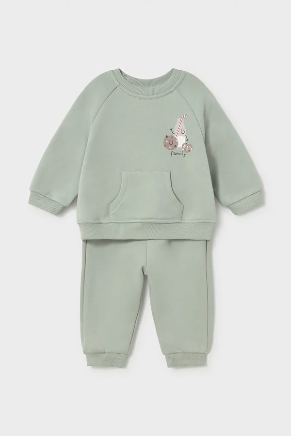 Трикотажний комплект для немовлят бавовняний Mayoral Newborn колір зелений