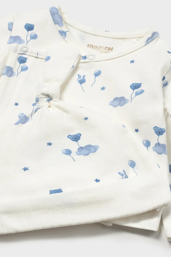Комплект для младенцев хлопковый с эластаном Mayoral Newborn цвет голубой фото 2