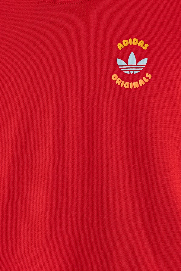 Комплект дитячий бавовняний adidas Originals колір червоний фото 4