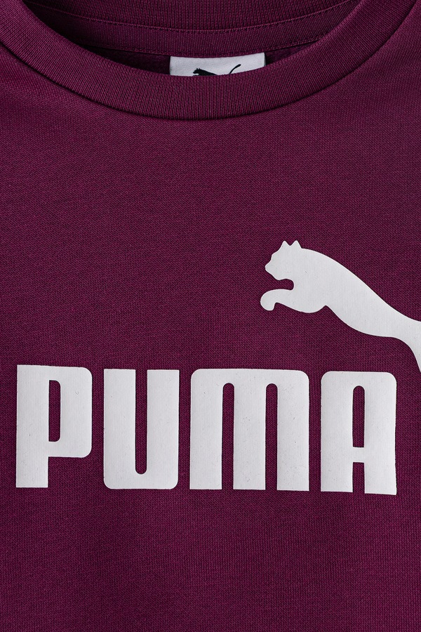 Трикотажный комплект детский с хлопком Puma MINICATS ESS Crew Set FL INF цвет фиолетовый фото 2