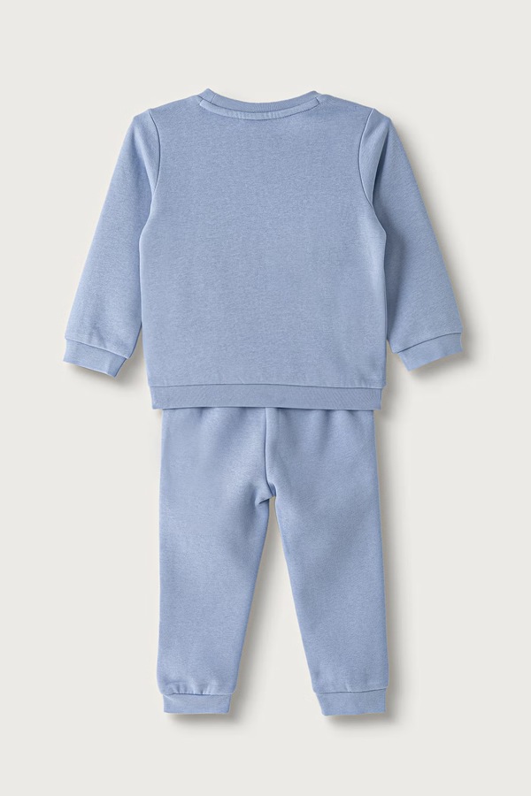 Трикотажный комплект детский с хлопком Puma MINICATS ESS Crew Set FL INF цвет голубой