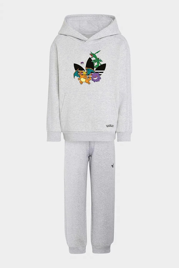 Спортивний костюм дитячий з бавовною adidas Originals POKEMON колір білий фото 2