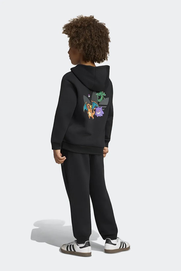 Спортивний костюм дитячий з бавовною adidas Originals POKEMON колір чорний