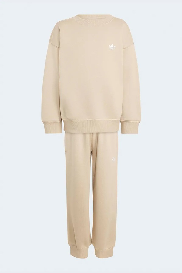 Спортивный костюм детский с хлопком adidas Originals цвет бежевый