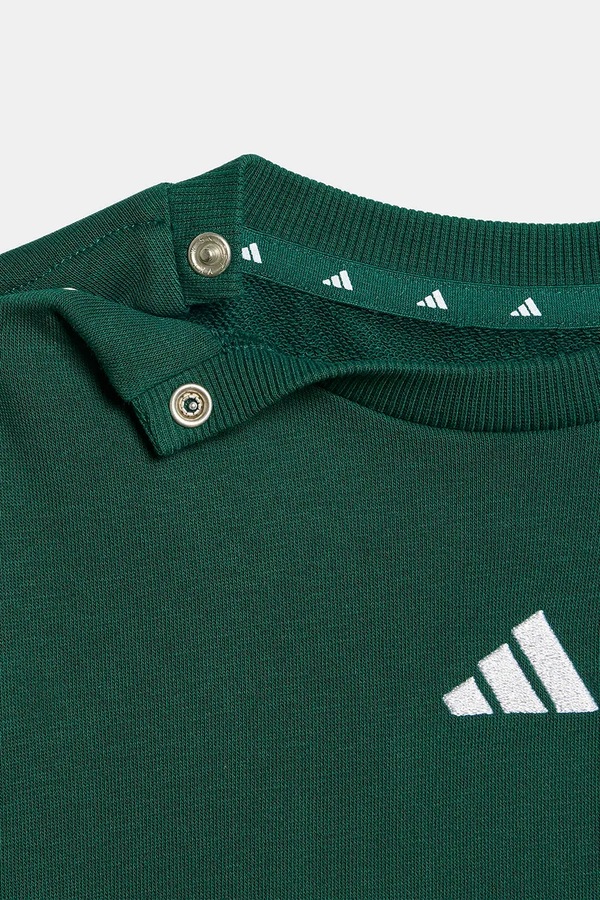 Трикотажний комплект дитячий з бавовною adidas колір зелений фото 4