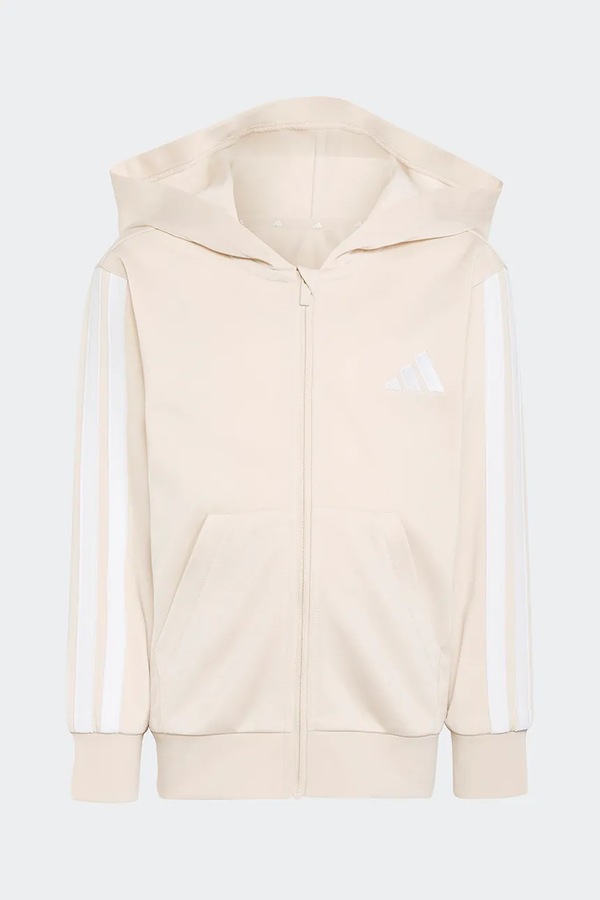 Спортивний костюм дитячий adidas колір бежевий фото 3