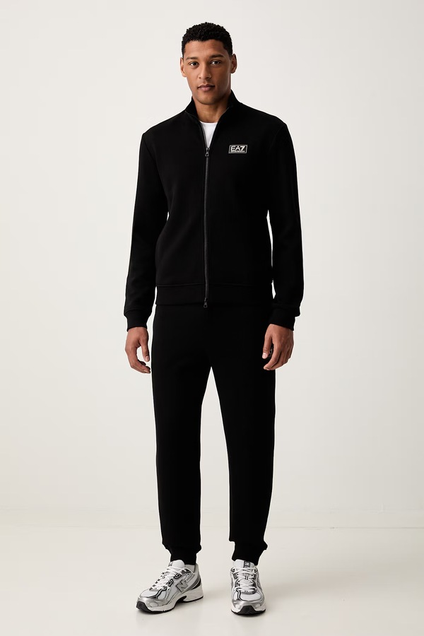 Трикотажный комплект мужской хлопковый EA7 Emporio Armani цвет черный