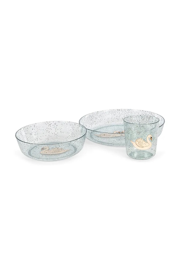 Набор посуды детский Konges Sløjd SPARKLY DINNER SET цвет голубой